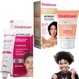 Kit Cicatricure Protetor Solar Cor Media Creme Antissinais