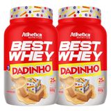 Kit 2 Best Whey Protein Isolado Hidro Dadinho 900g Atlhetica