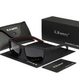 Óculos Polarizados Para Homens E Mulheres Design Esportivo Uv400 Preto Vermelho