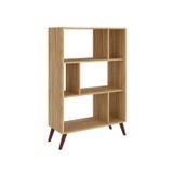 Estante Para Livros Baixa 3 Nichos Mel