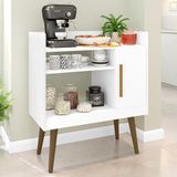 Buffet Mesinha Coffee Com Porta Phill Branco