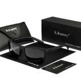 Óculos Polarizados Para Homens E Mulheres Design Esportivo Uv400 Preto Cinza