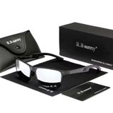Óculos De Sol Polarizados Para Homens E Mulheres Estilo Retangulares Design Piloto Uv400 Prata
