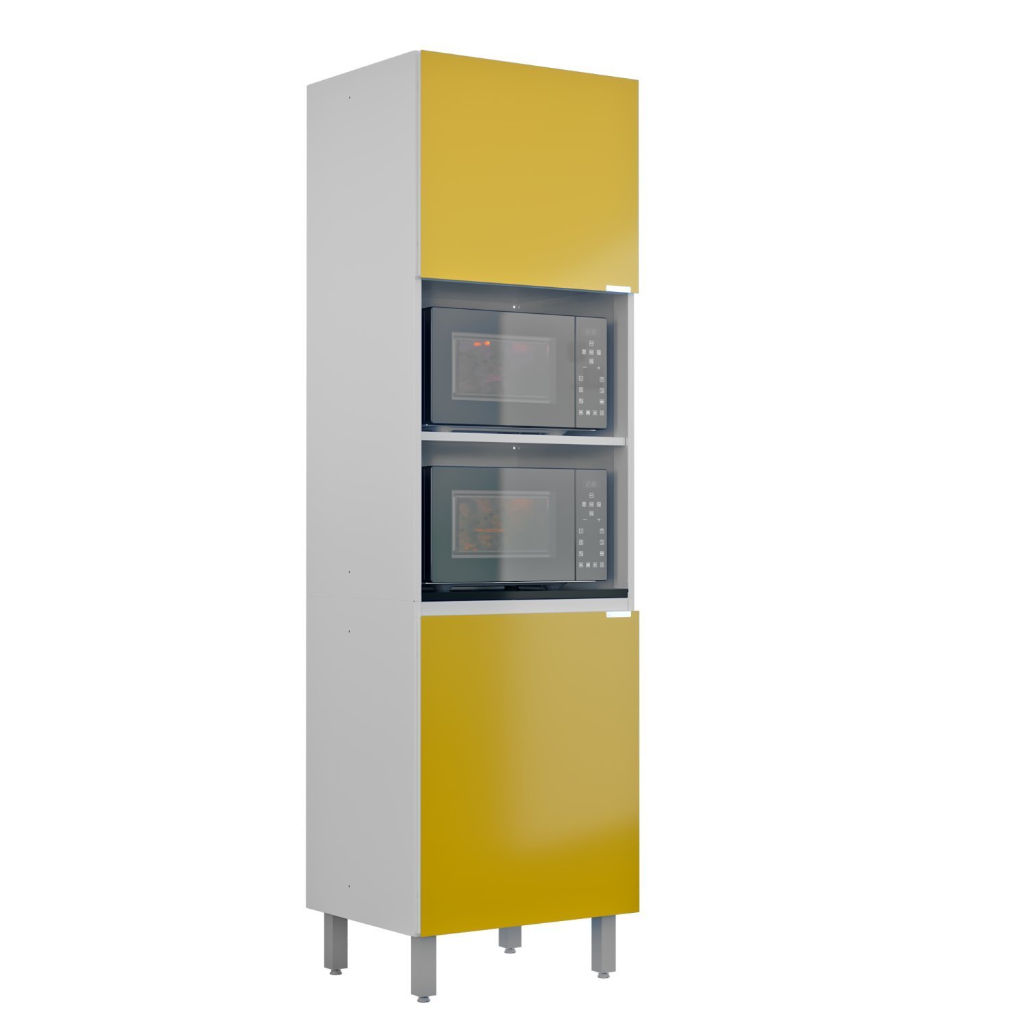 Torre Quente 2 Portas 2 Nichos Para Forno Quadria Metalli Amarelo Suécia