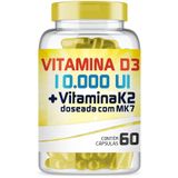 Vitamina D3 10.000ui + Vitamina K2 (mk-7) 200mcg 60 Cápsulas