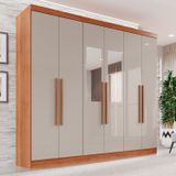 Guarda-Roupa Casal com Espelho 6 Portas 2 Gavetas França