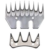 Kit Lâmina 9 Dentes Reta Para Tosquiadeira Carneiro Kaqi