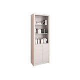 Estante Livreiro Solteiro Me4110 C- 2 Portas E 3 Prateleiras Branco - Tecno Mobili