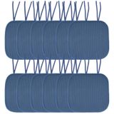 Almofada De Cadeira Sweet Home Collection Memory Foam, Pacote Com 12 Unidades, Azul