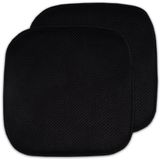 Almofada De Cadeira Sweet Home Collection Memory Foam 40x40cm Preta
