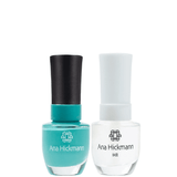 Ana Hickmann Kit De Esmalte Cor Curaçao + Base