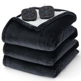 Cobertor Elétrico Bedsure King Size Com Controle Duplo - Preto