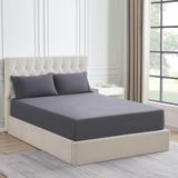 Lençol Com Elástico Sweet Home Collection Flannel King Size Grey