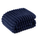 Cobertor Bedsure Blue Fleece Para Sofá Gentlesoft 130 X 180 Cm
