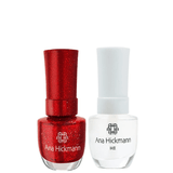 Ana Hickmann Kit De Esmalte Cor Red Everglow + Base