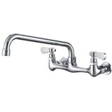 Torneira De Pia Utilitária Bathlavish Com Suporte De Parede, Bico Giratório De 30 Cm