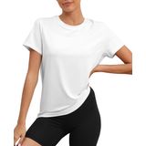 Blusa De Treino Kevamolly Branca Upf50+ Respirável E Folgada Para Mulher