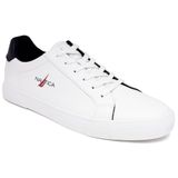 Sapato Nautica Myton 2 Fashion, Tênis Masculino, Branco, Azul Marinho, 7,5 Eua