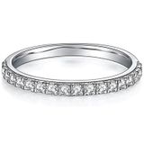 Aliança De Casamento Yodewa Moissanite 0,35 Quilates Em Prata 925 Para Mulheres