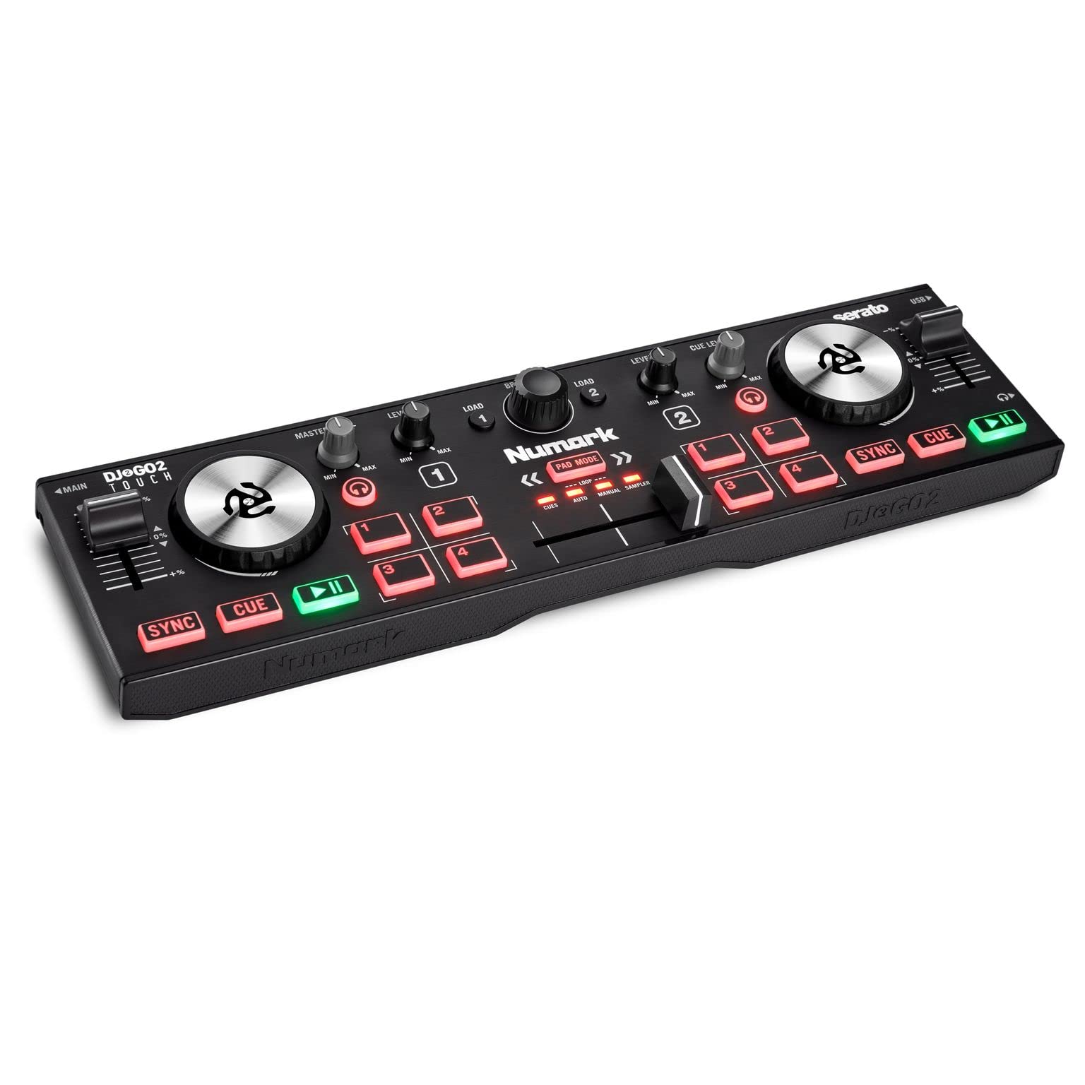 Controlador De Dj Numark Dj2go2 Touch 2 Deck Com Serato Dj - Carrefour