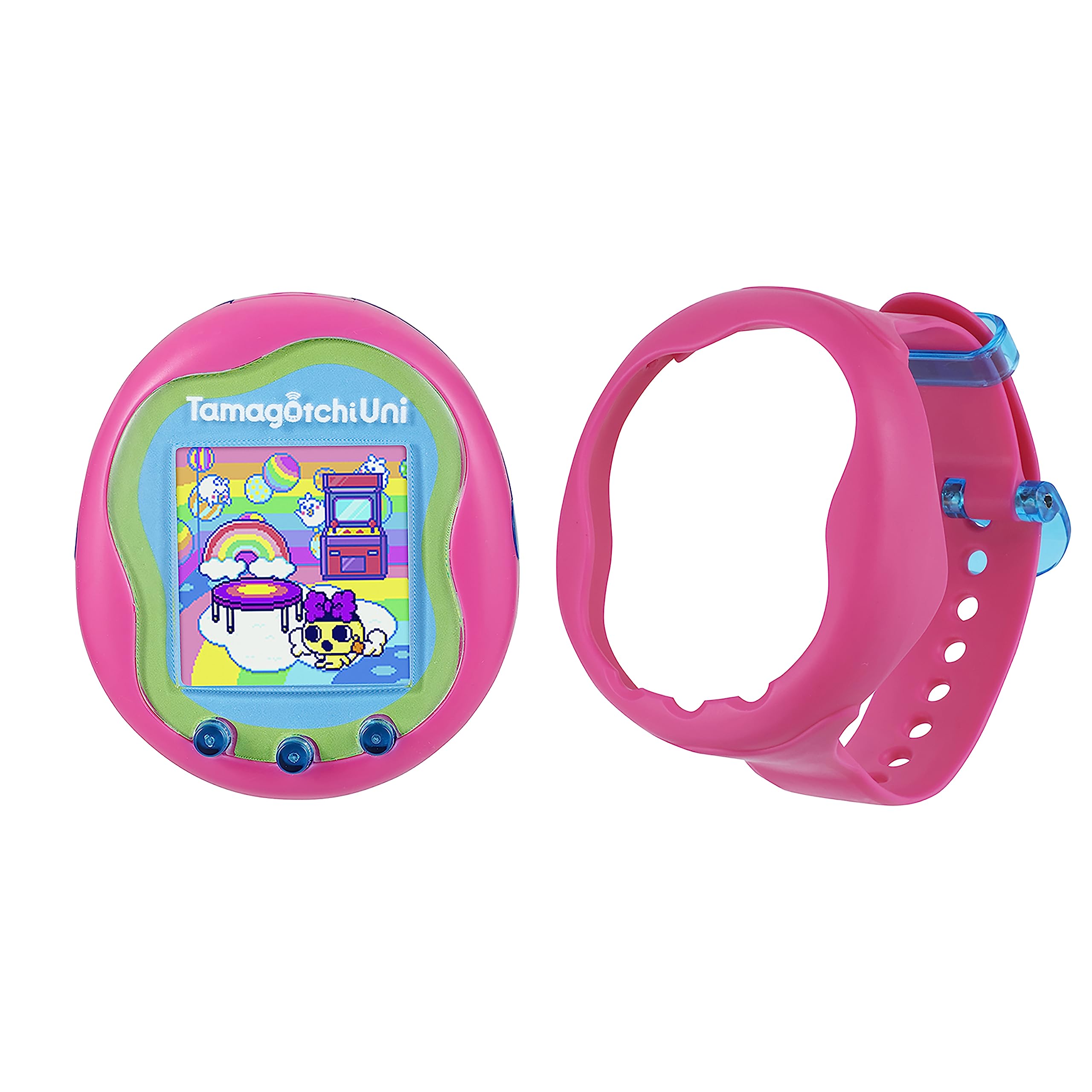 Animal De Estimação Virtual Tamagotchi Uni Pink Com Acessórios