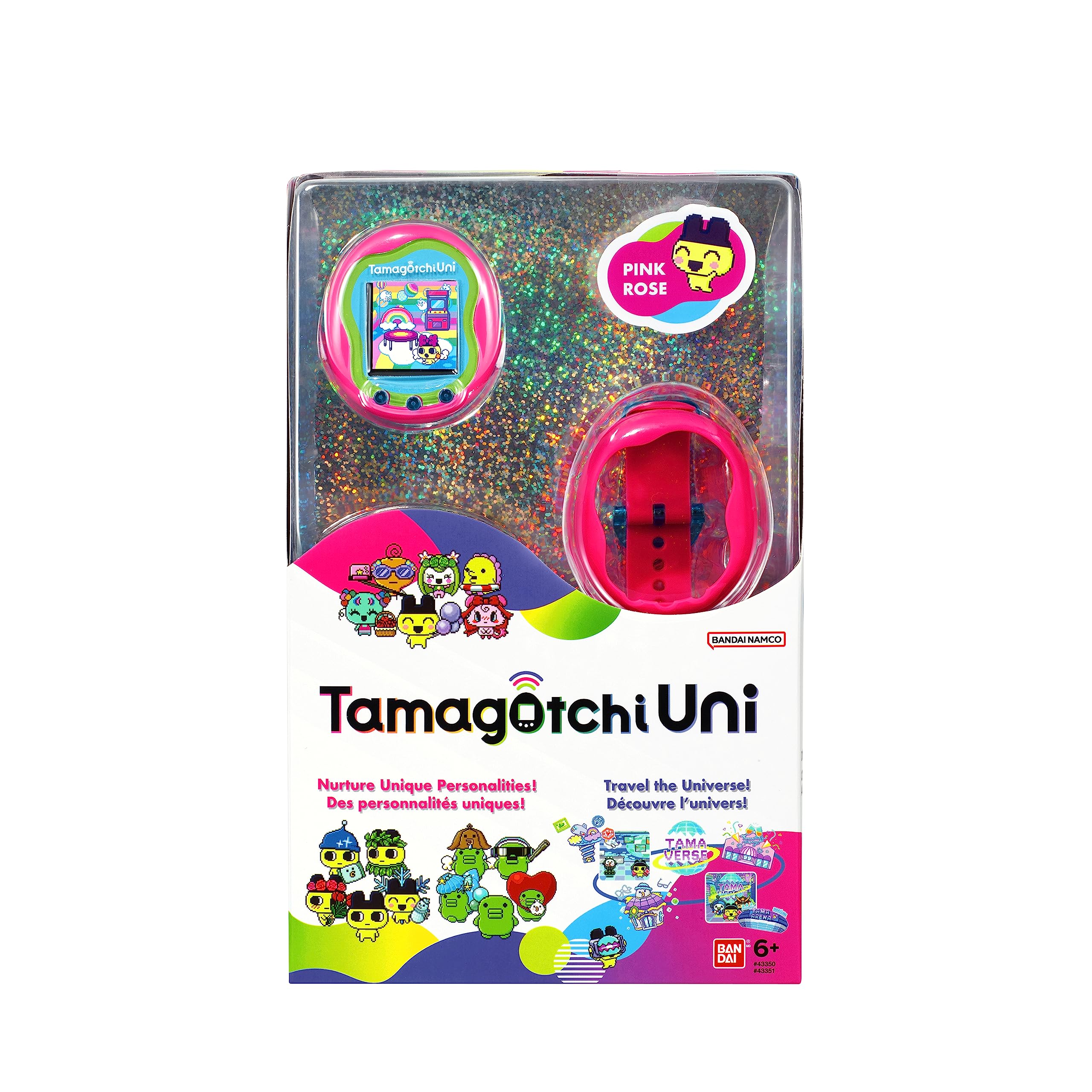 Animal De Estimação Virtual Tamagotchi Uni Pink Com Acessórios