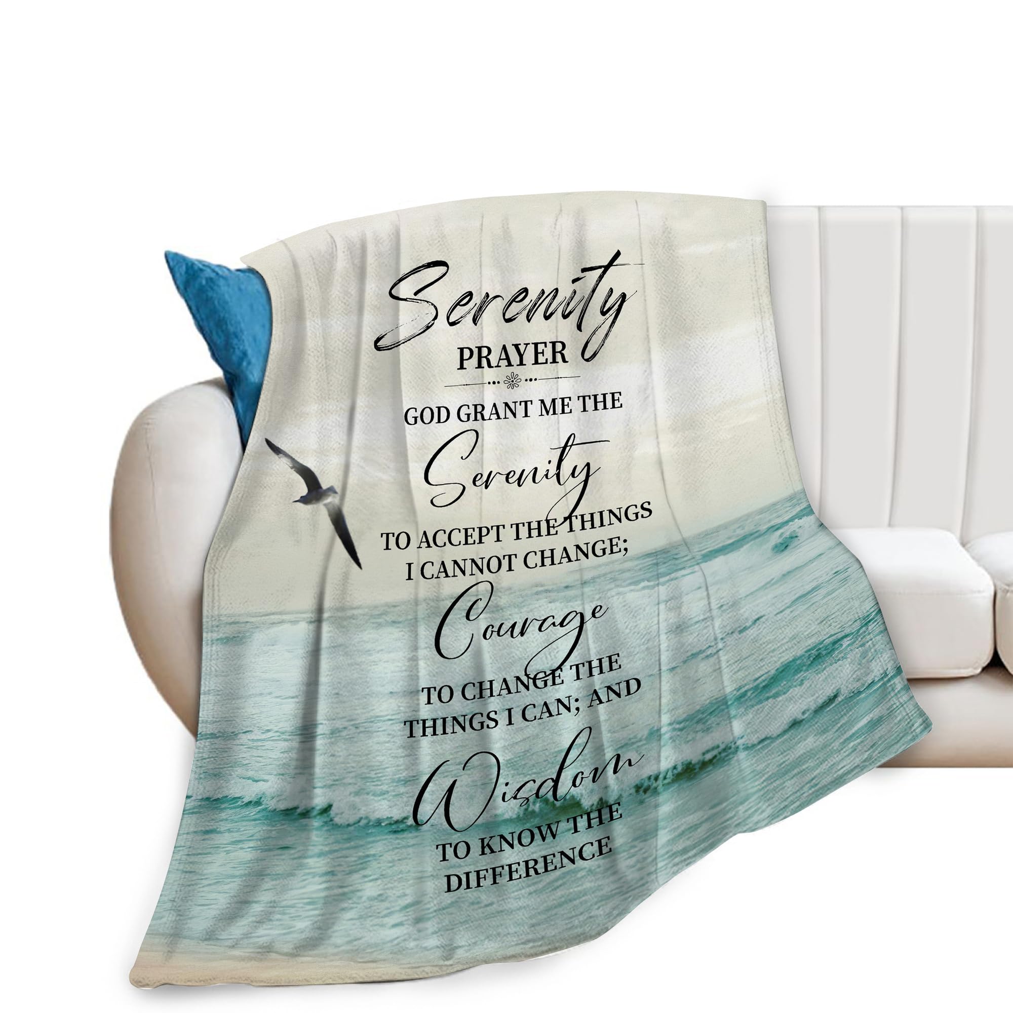 Cobertor Citari Serenity Prayer Christian Gifts 150x200cm