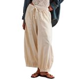 Jeans De Perna Larga Hooever Baggy Boyfriend Com Bainha Elástica Feminina