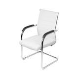 Cadeira Para Escritório Interlocutor Esteirinha Florença 3322 Or Design Branco