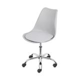 Cadeira Para Escritório Decorativa Giratória Joly 1108 Or Design Cinza