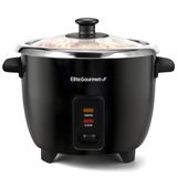 Panela De Arroz Elite Gourmet Erc006ss De 6 Xícaras Com Panela De Aço Inoxidável