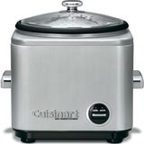 Panela De Arroz Cuisinart De 8 Xícaras De Prata Com Cesta De Vapor De 1,8 L