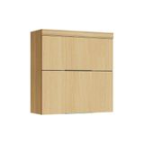 Armário De Cozinha Modulado Marquesa Com 2 Portas Basculante 80 Cm Nature