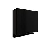 Armário Aéreo Cozinha Modulado Alpha 2502 Com 2 Portas 80cm Preto