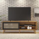 Rack Para Tv Até 60 Polegadas 1 Porta Nt 1175 Notável Móveis Freijo Trend/preto Tx