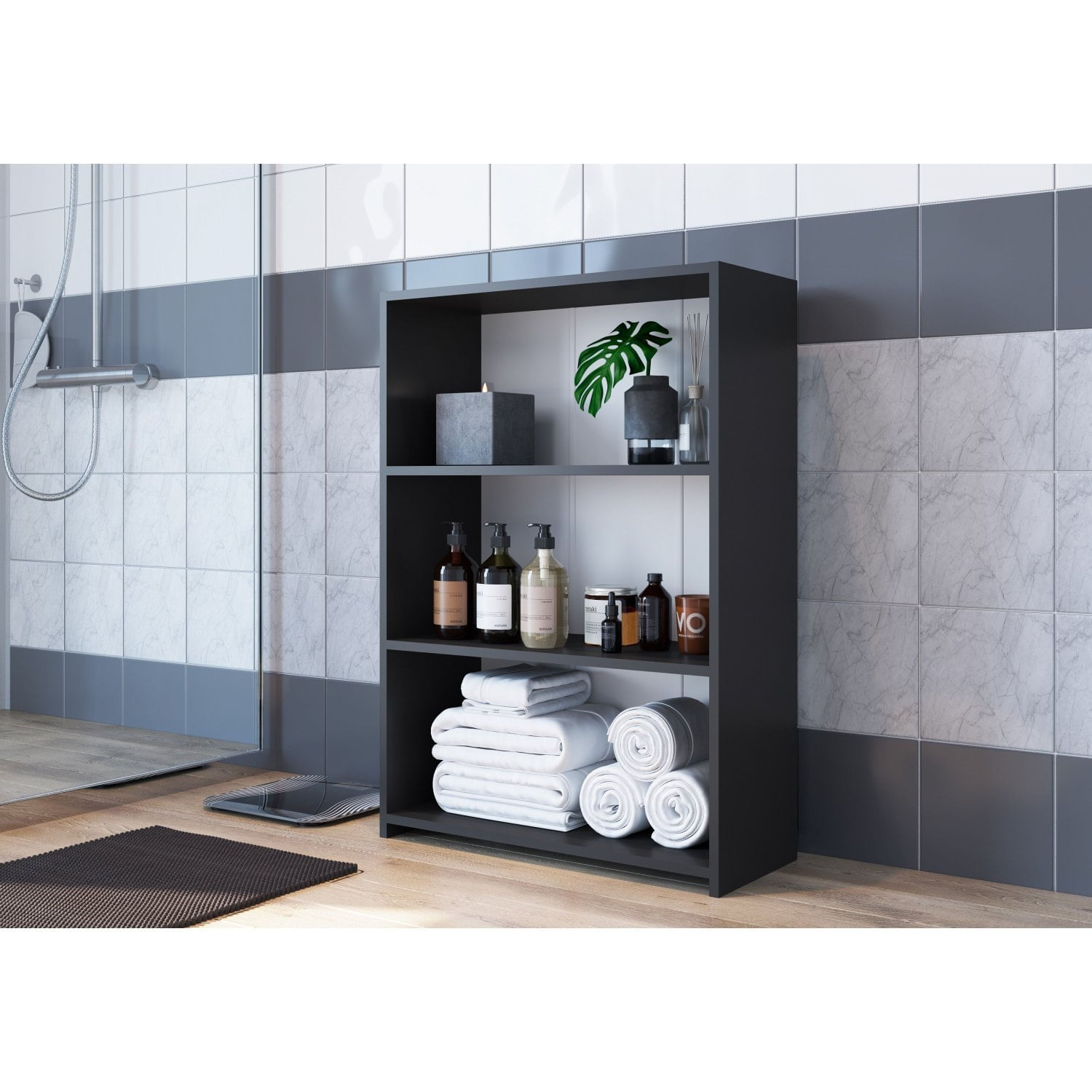 Módulo Organizador Multiuso Funcionale Art In Móveis Preto