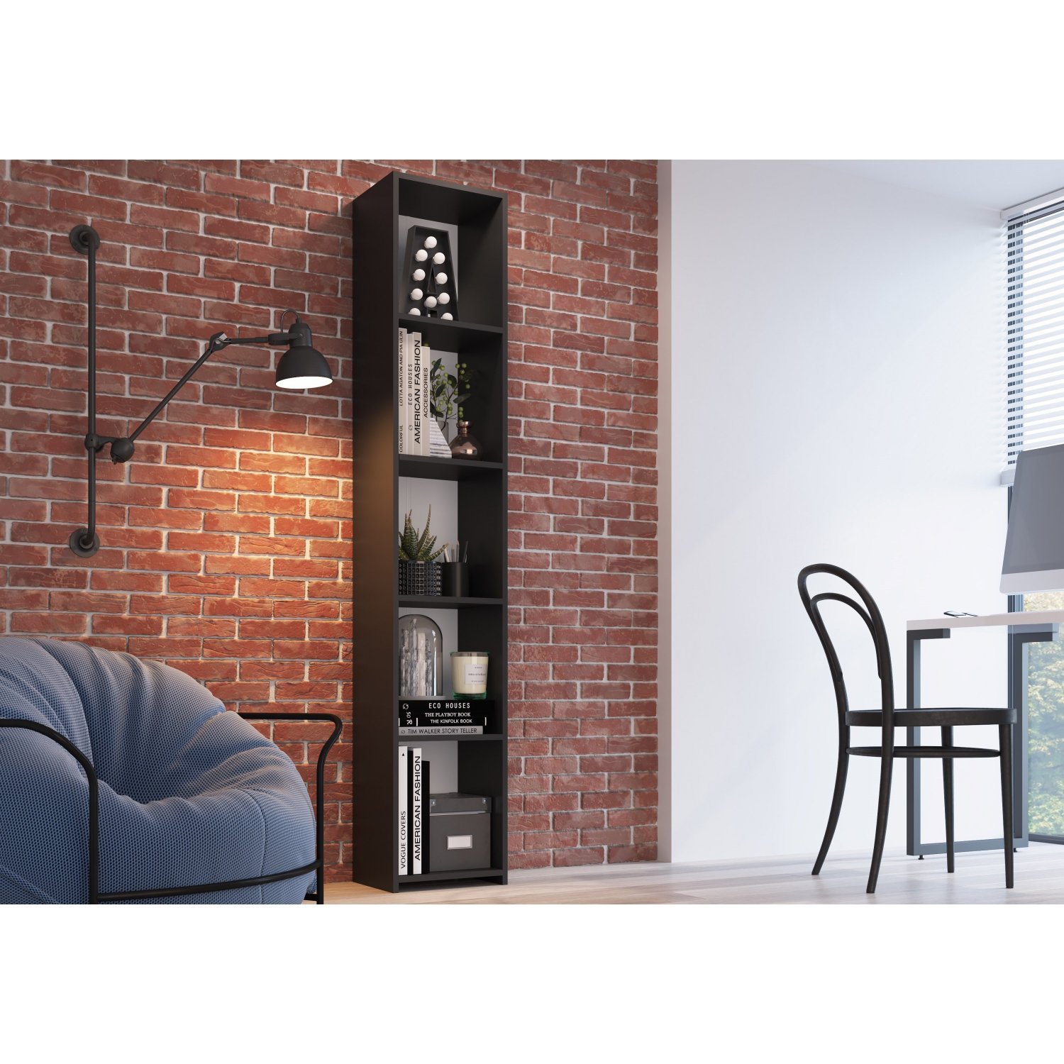 Módulo Organizador Multiuso Funcionale Art In Móveis Preto