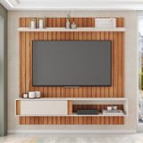 Painel Para Tv Até 70 Polegadas Boreal Espresso Móveis Freijo/off White
