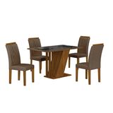 Conjunto Sala De Jantar Com 4 Cadeiras Miami Yescasa