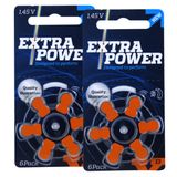 Pilhas Baterias 13 Pr48 Aparelho Auditivo Extra Power - 12 Unidades
