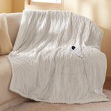 Cobertor Aquecido Bedsure Electric Throw 130x150cm Cream