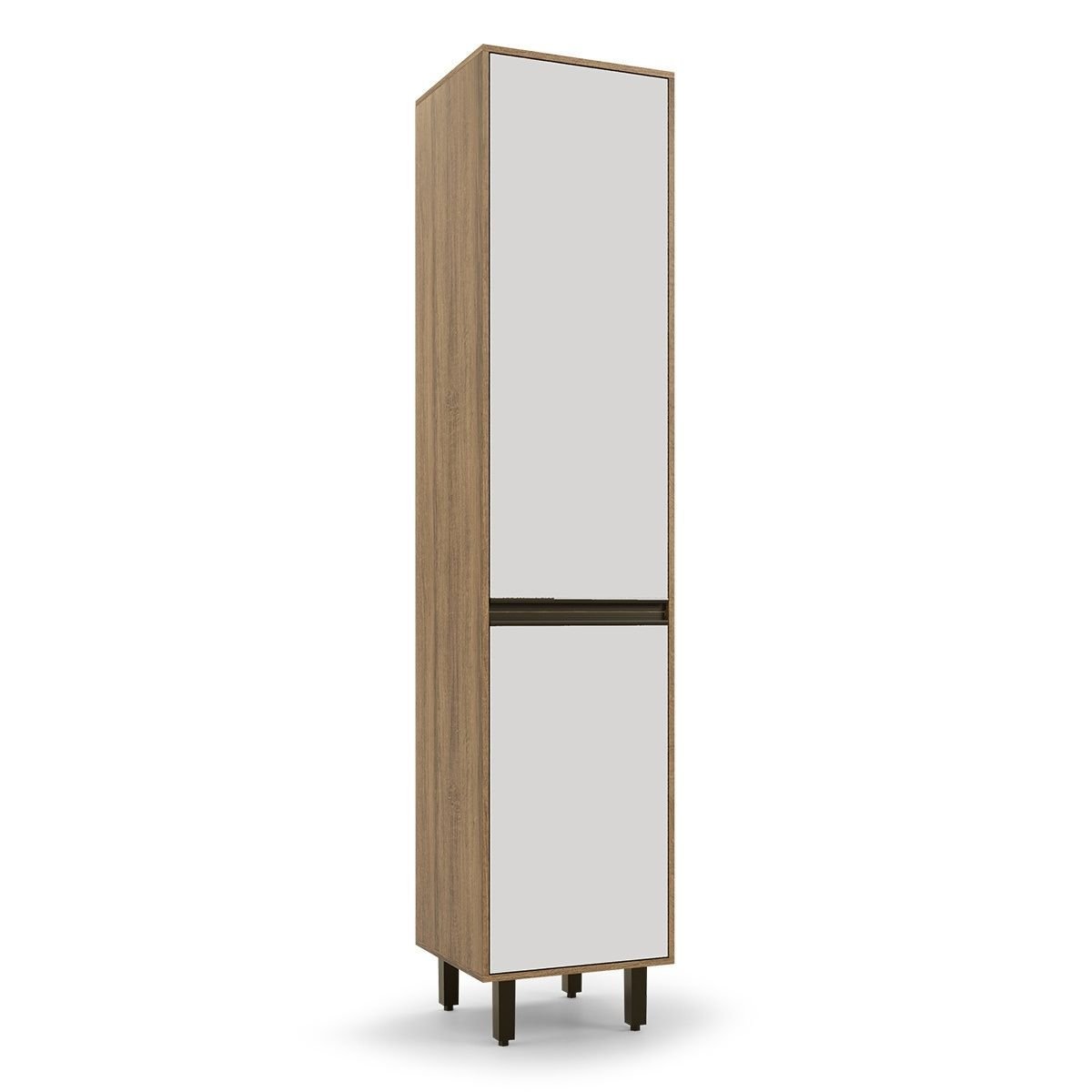 Armário Paneleiro 2 Portas Confort Cinamomo/off White