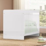 Berço Mini Cama 2 Em 1 Labirinto Branco