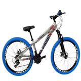 Viking Prata Azul Tuff25/30 Do Grau Cambio Shimano Rodas Vmaxx Pneucoloridoazul