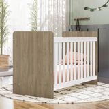 Berço Mini Cama 2 Em 1 Labirinto Rústico Branco