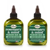 Óleo De Cabelo Difeel Rosemary And Mint Com Biotina 210 Ml (pacote Com 2)