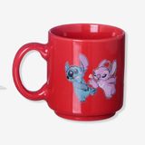 Caneca Mini Tina Stitch Love Disney