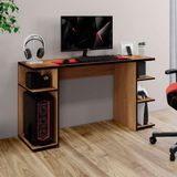 Escrivaninha Gamer Master Arte Móveis Cinamomo Com Preto