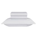 Jogo Cama Solteiro King 1,20m 300 Fios Basic Naturalle