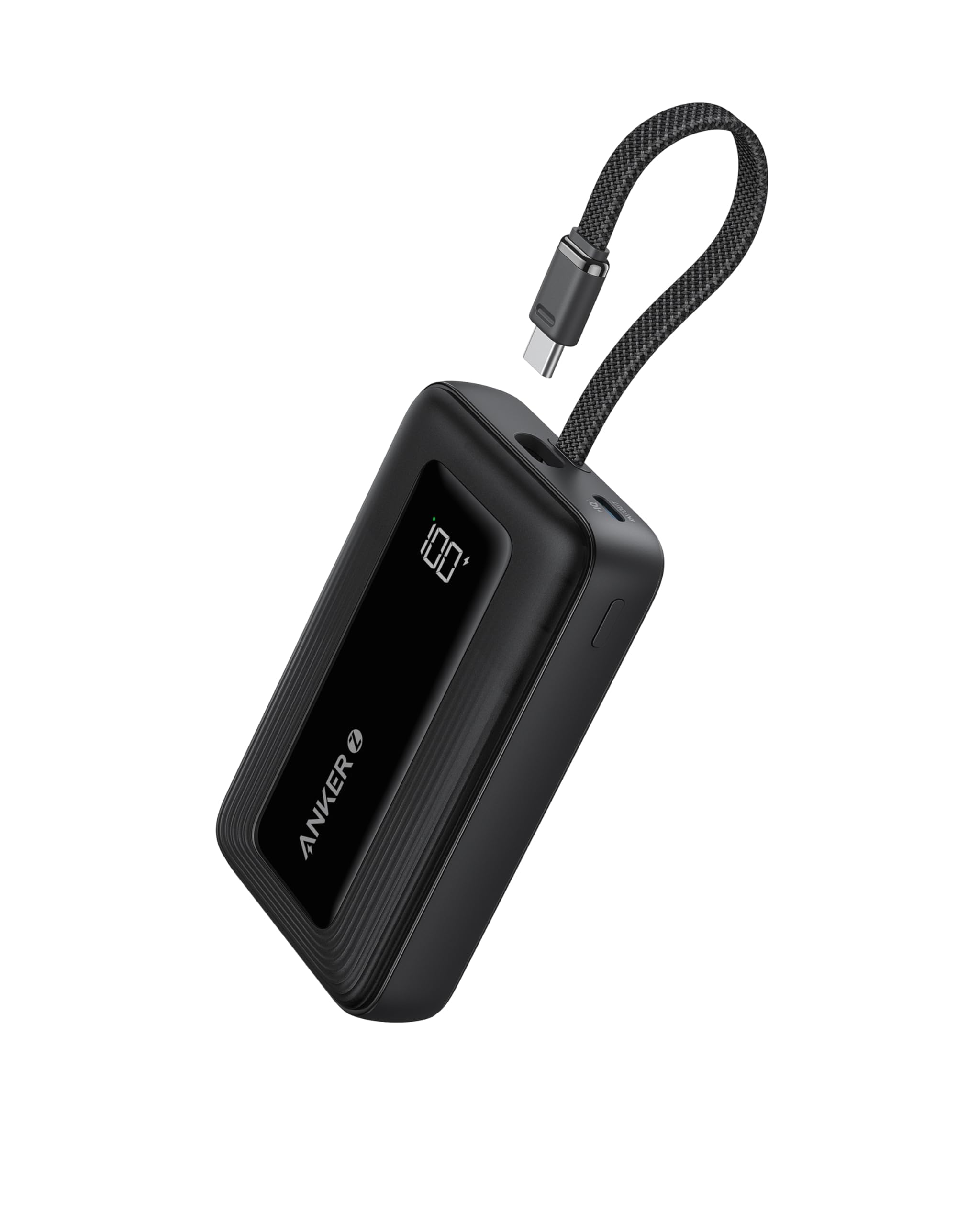 Banco De Potência Anker Zolo 20.000mah 30w Com Cabo Usb-c Para